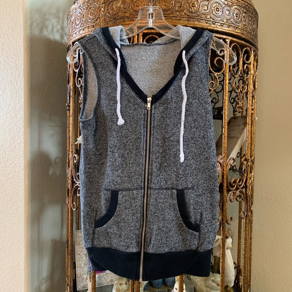 Ladies Sleeveless Hoodie Vest